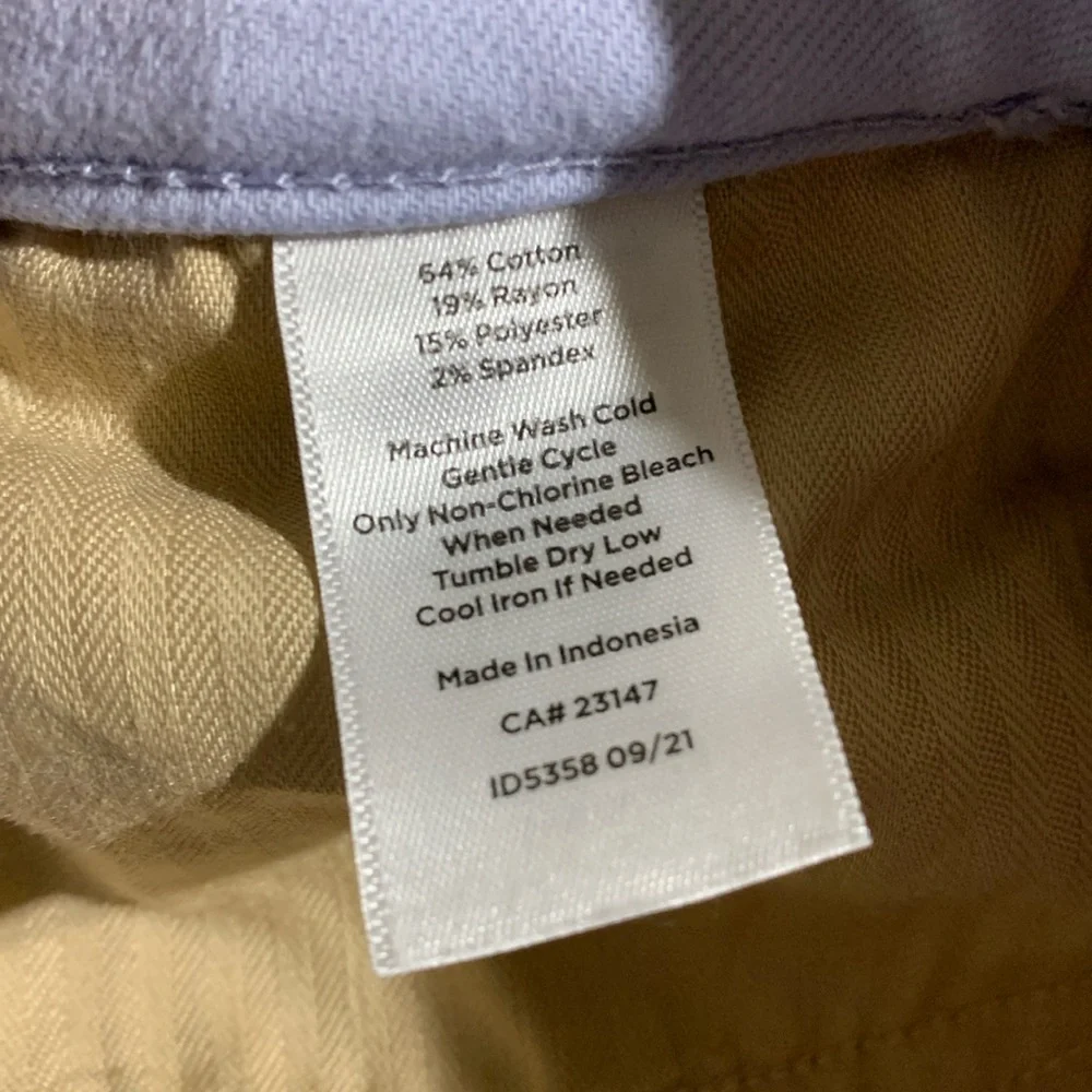 Talbots Capris Pants 14 Light Blue Jegging Crop Stretchy Cotton Rayon 5-Pocket - Picture 10 of 16